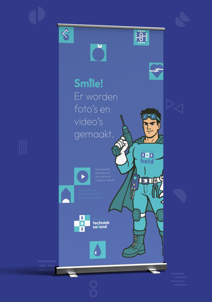 Techniek doedag Platform Techniek Salland - Ontwerp roll up banner